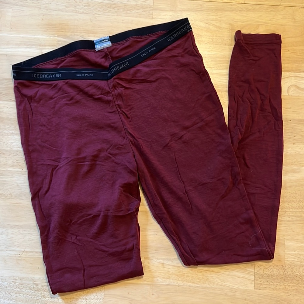 EUC Icebreaker Merino Wool Long Underwear Bottoms - size Large